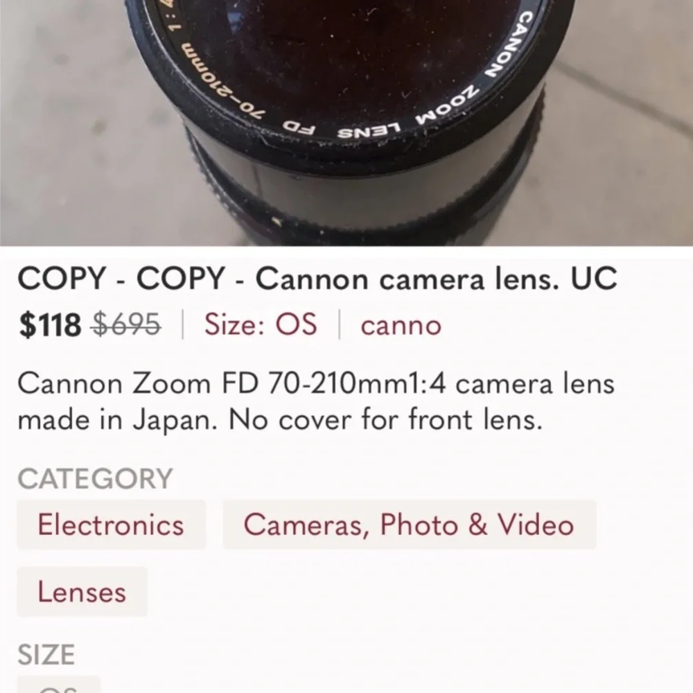 Soligor Black Lens for Cameras with Precision Focus